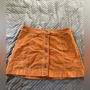 Madewell Button-up Amber Corduroy Mini Skirt